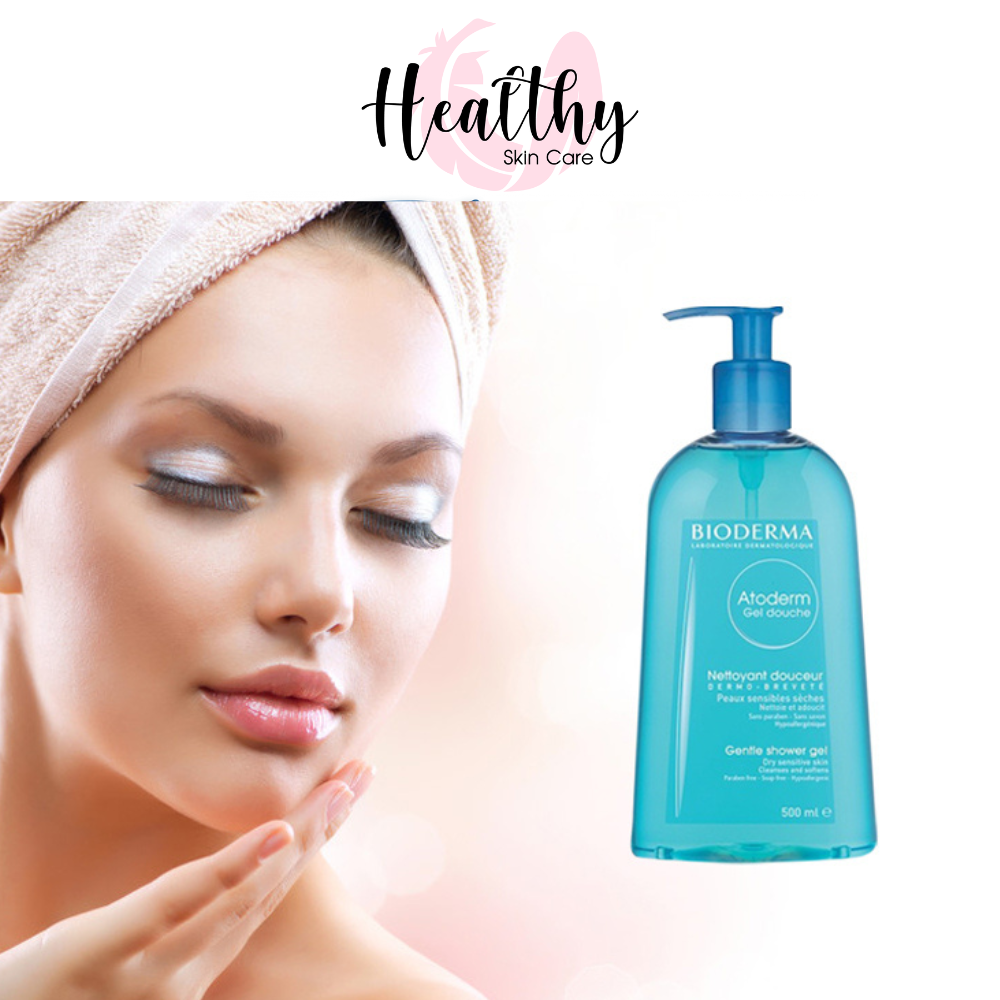 Gel Tắm Và Làm Sạch Dịu Nhẹ Cho Da Thường & Da Khô Nhạy Cảm Bioderma Atoderm Gel Douche 500Ml