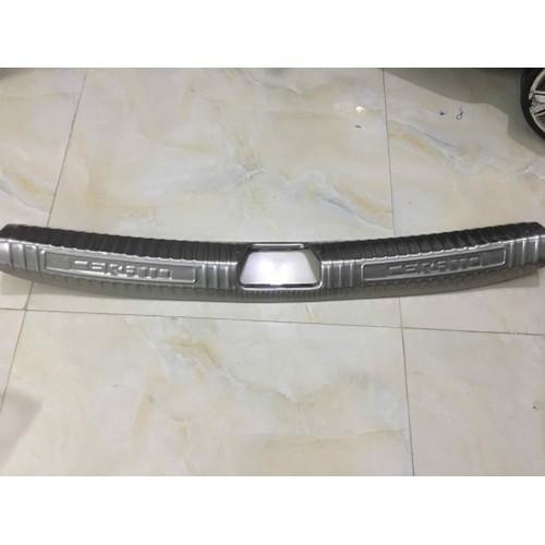 Chống trầy cốp trong, ngoài xe Kia Cerato 2019-2021 inox cao cấp, sáng bóng
