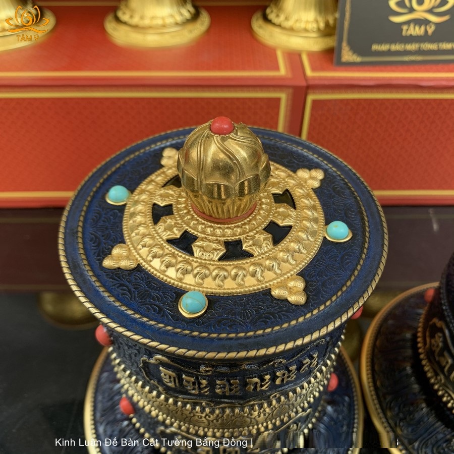 Kinh Luân Để Bàn Bằng Đồng Cát Tường