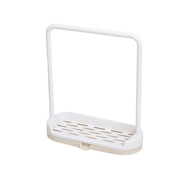 1PC Storage Rack Standing Type Sponge Holder Shelf Plate For Pad Towel 2 in 1 Multifunctional Organizer Home Kitchen Accessories