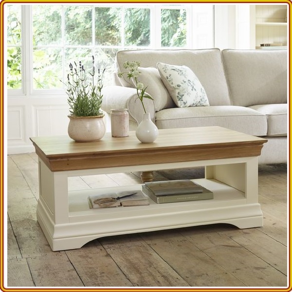Bàn trà cafe 2 tầng Juno Sofa 110 x 55 x 45 cm