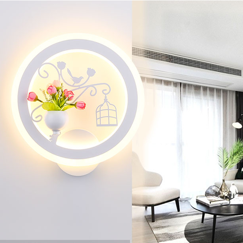 Đèn trang trí gắn tường phòng ngủ con chim nho nhỏ , phòng khách LED  ba chế độ ánh sáng TRAINING LAMP