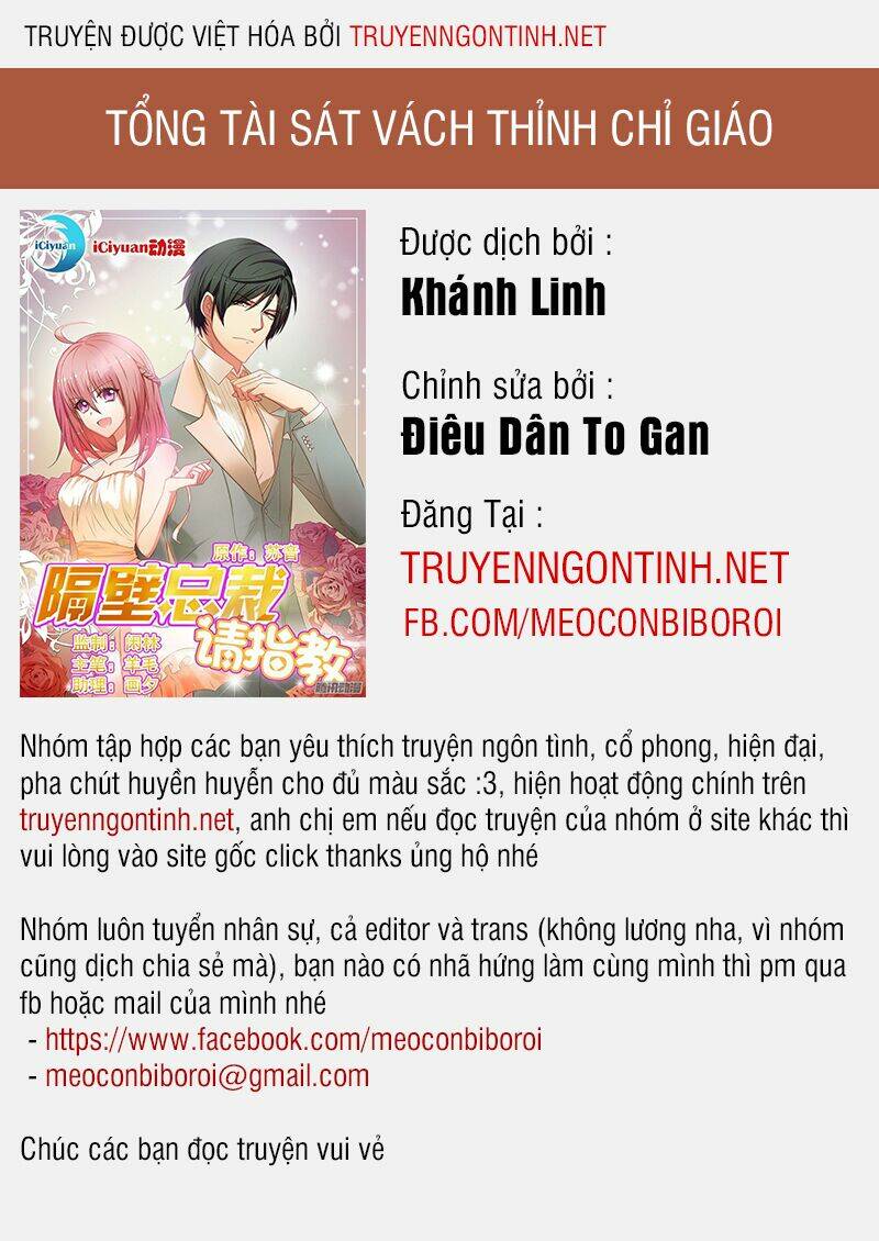 tổng tài sát vách thỉnh chỉ giáo chapter 1 1