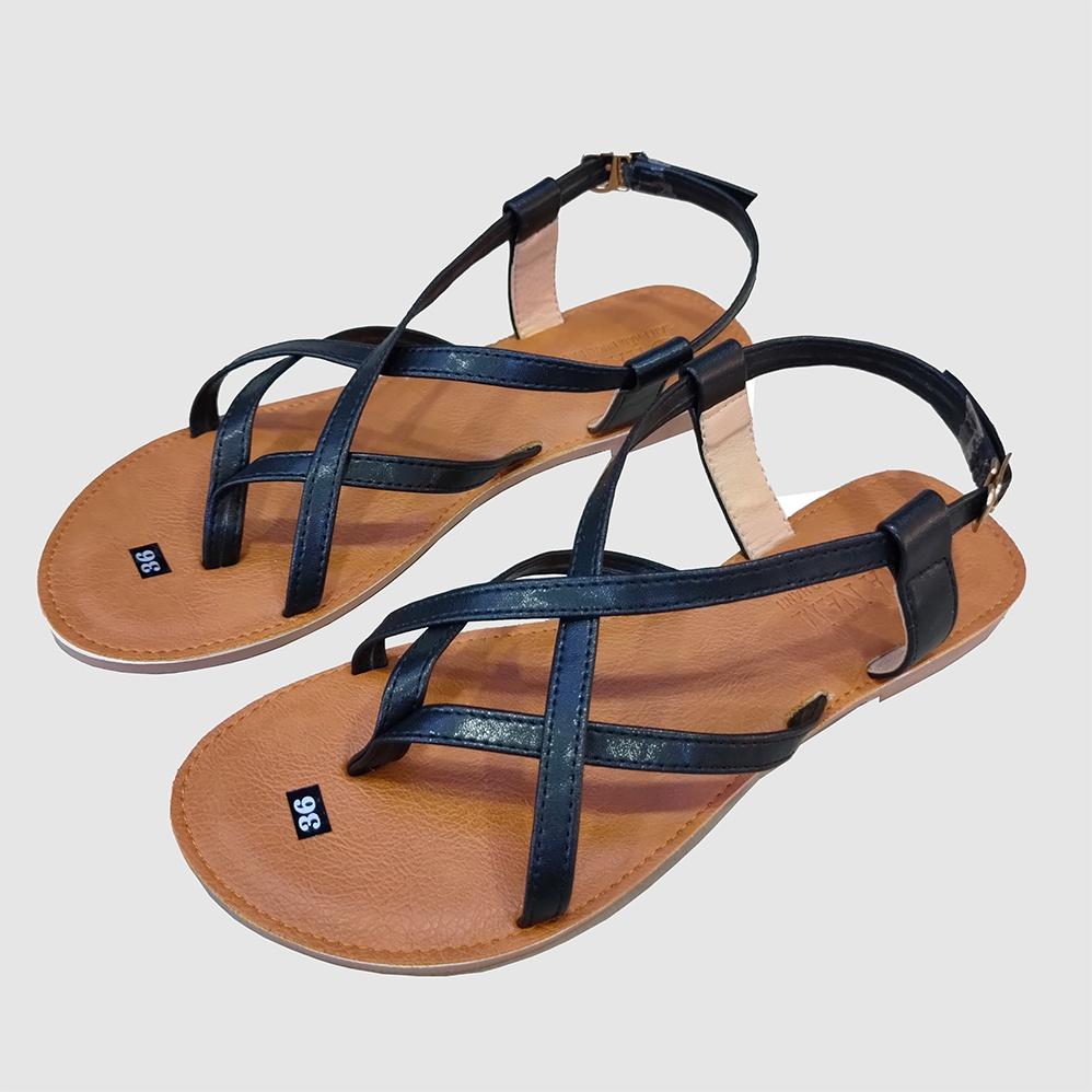 Giày Sandal Nữ Đết Bệt HÀ NAM Quai Dây Mảnh Thời Trang Da Bò cao cấp DNU2075c