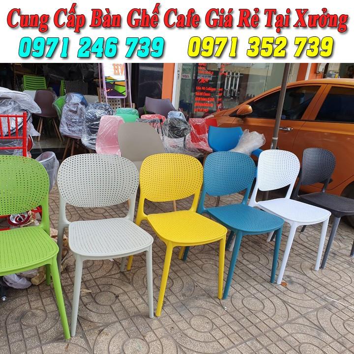 Ghế nhựa cafe, ghế nhựa quán trà sữa giá rẻ