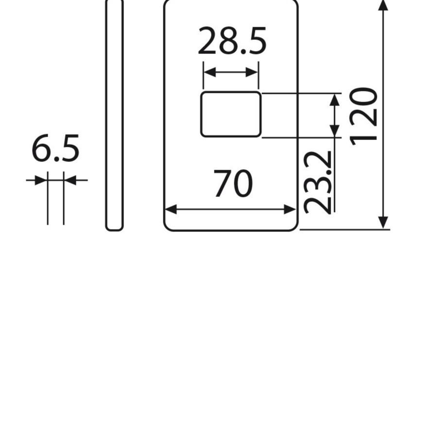 Mặt góc vuông dùng cho 1,2,3 thiết bị full