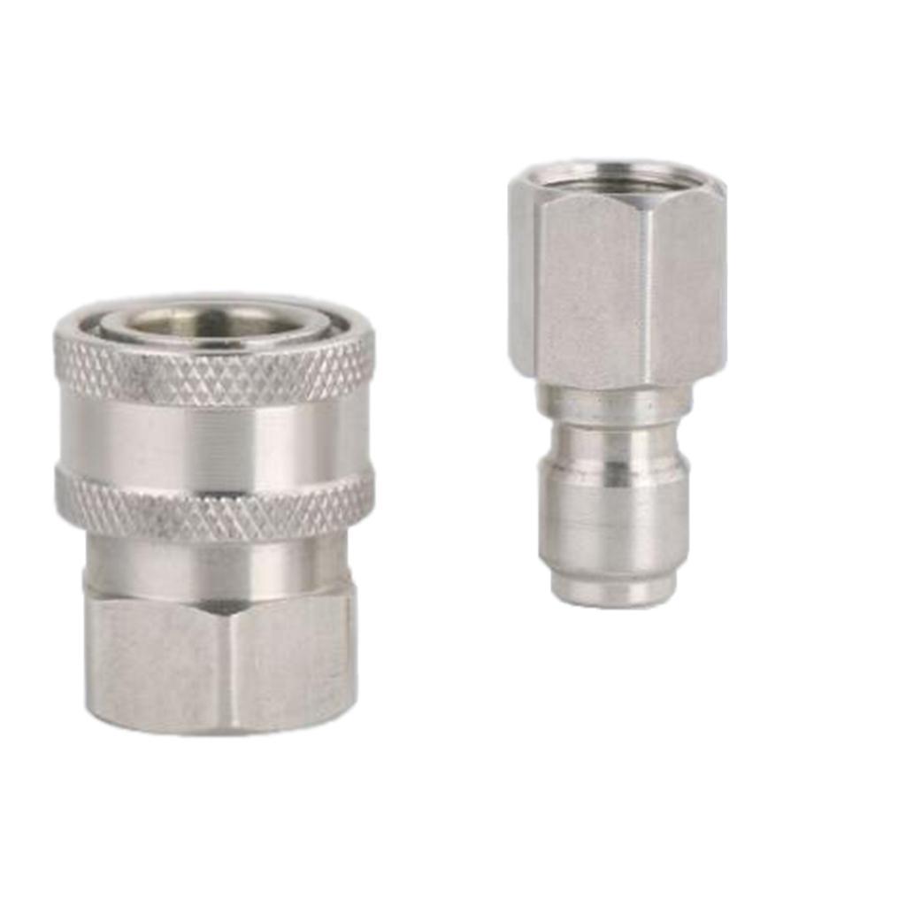 2 Set High Pressure Washer Car Wash Nozzle High Pressure Water Hose Fittings