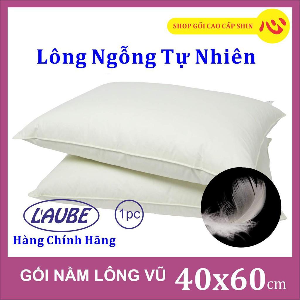 Ruột Gối ngủ lông vũ tự nhiên cao cấp Feather 40X60cm thương hiệu Laube