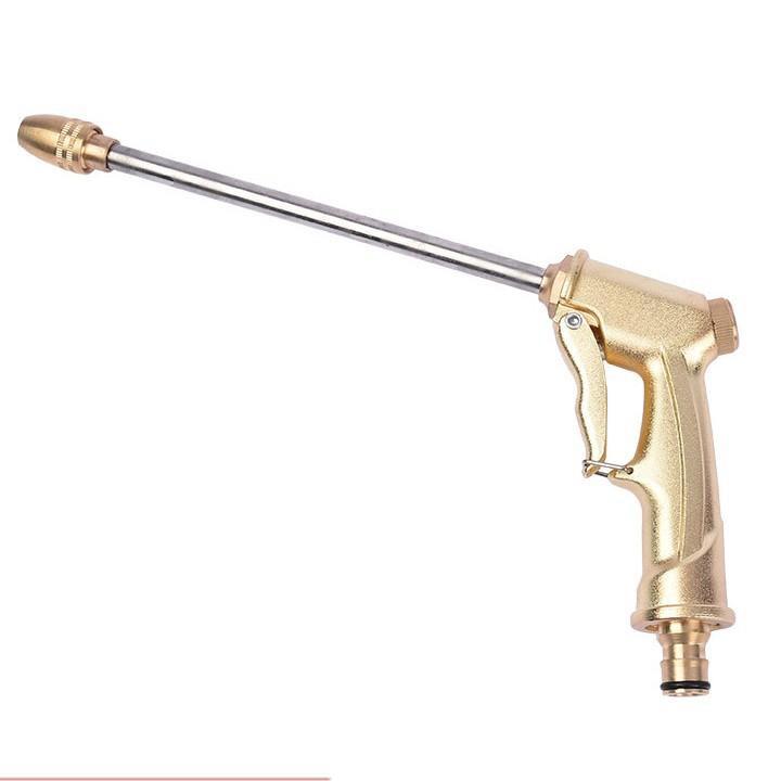 ️ Bộ dây vòi xịt nước rửa xe, tưới cây . tăng áp 3 lần, loại 7m, 10m 206701-3 đầu đồng, cút,nối nhựa vàng
