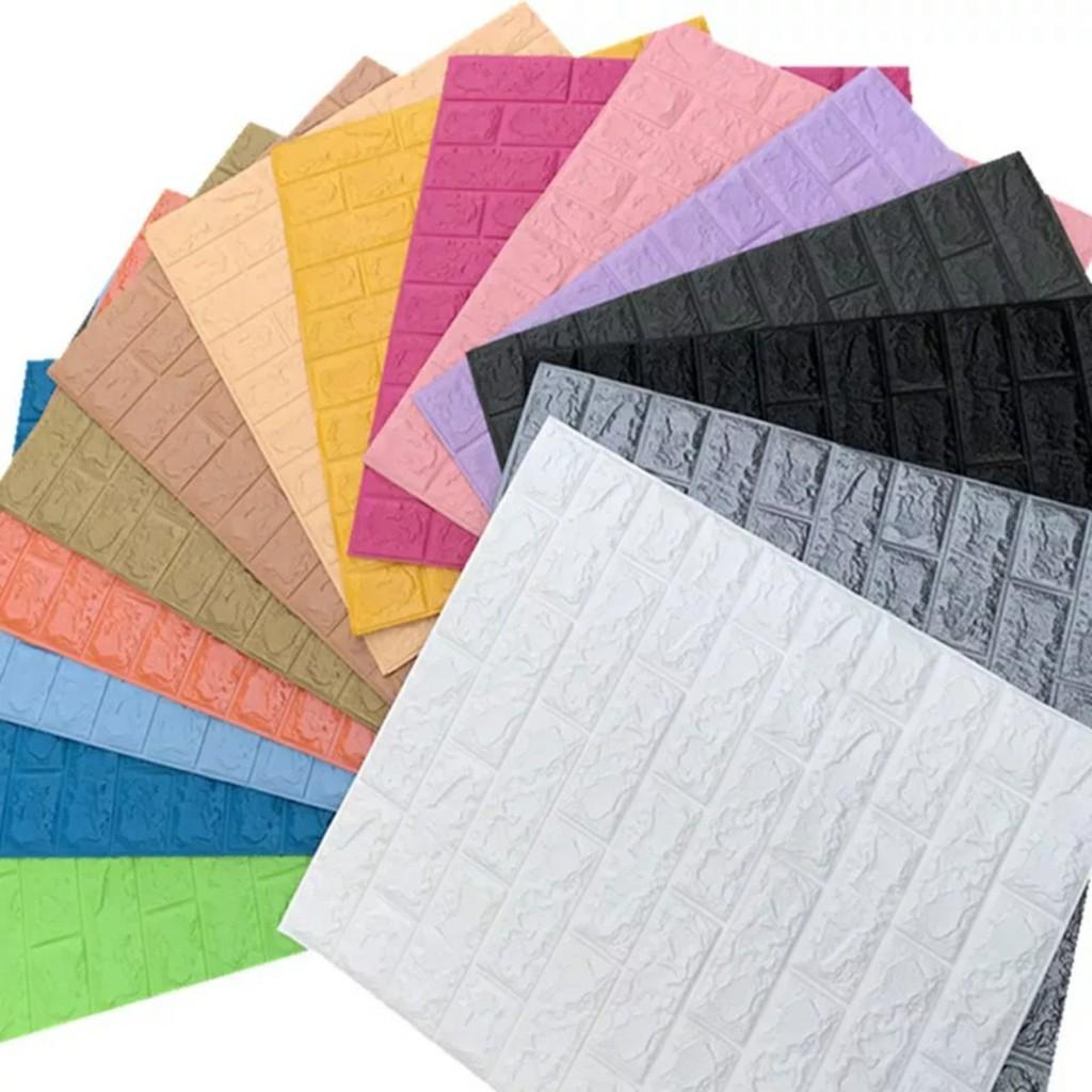 Giấy dán tường xốp giả gạch