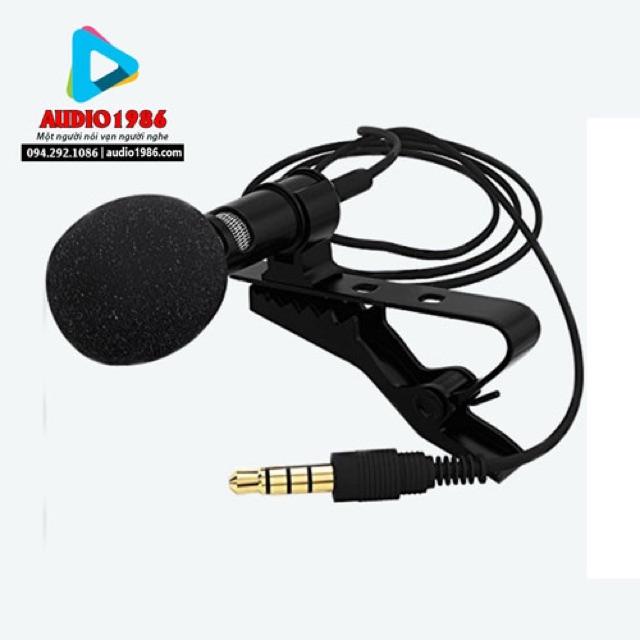 Micro Đeo ve áo ghi âm, micro nhỏ hát karaoke cho điện thoai, Micro Livestream bán hàng