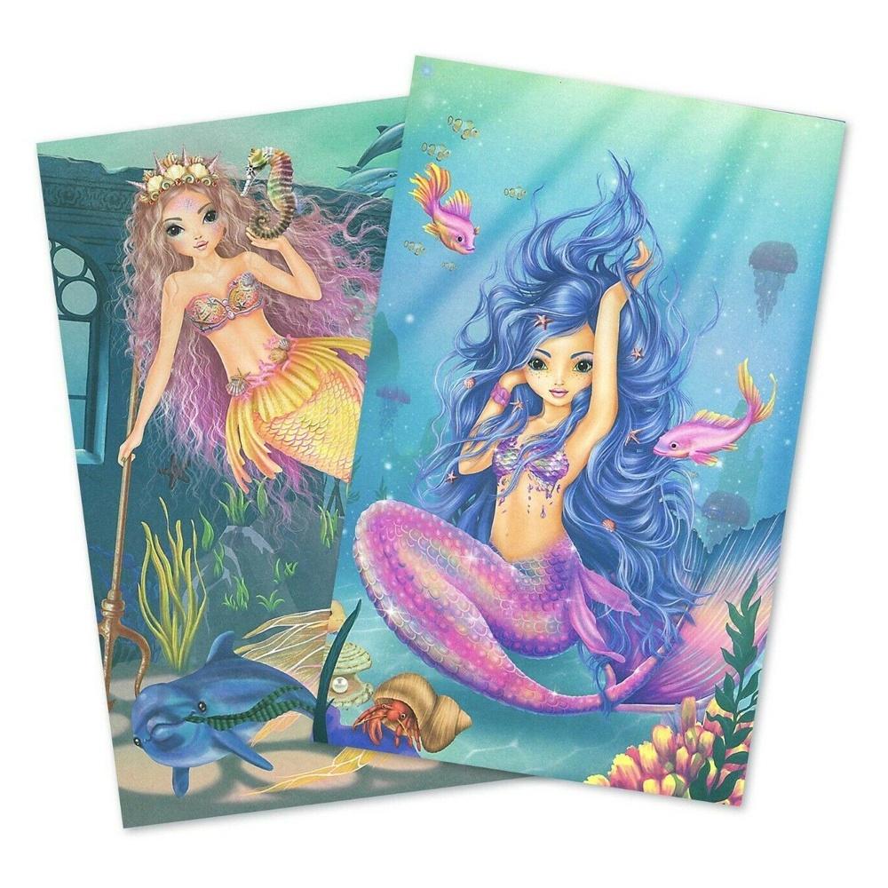 Vở TM410472 BST sticker thiết kế thời trang Fantasy Model Sticker Book MERMAID TM410472