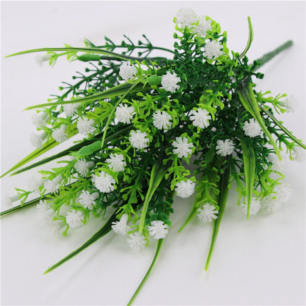 Artificial Plastic Gypsophila Flowers Baby's Breath Flower Plants Grass Home Wedding Floral Decor