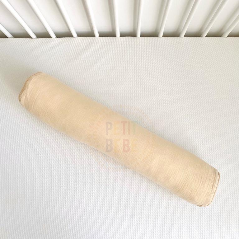 Gối ôm cho bé PETIT BEBE muslin thấm hút thoáng khí an toàn màu trơn