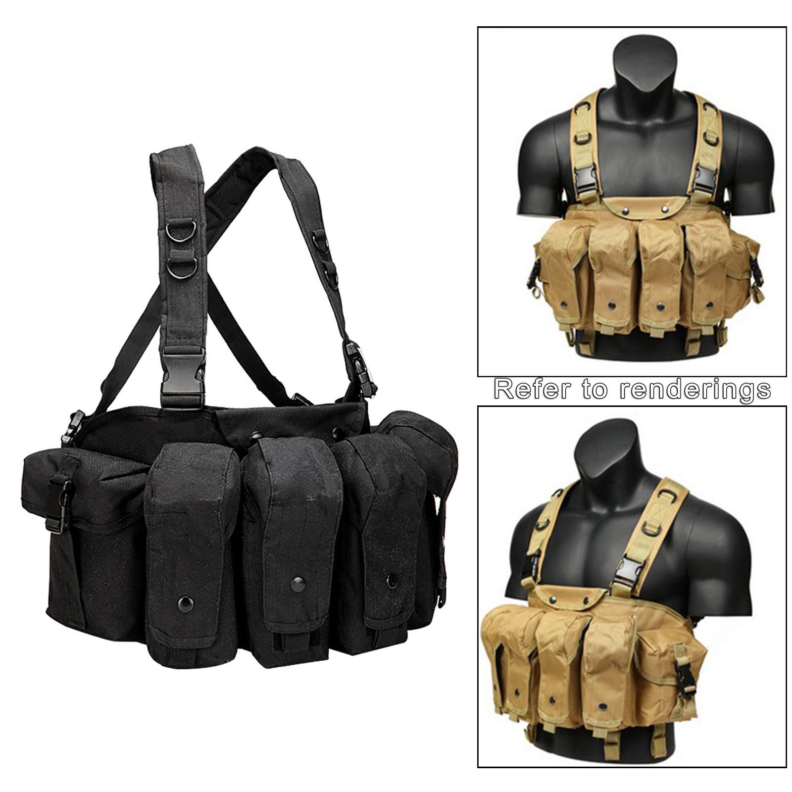 MOLLE Harness Chest Rig Adjustable  Modular Vest