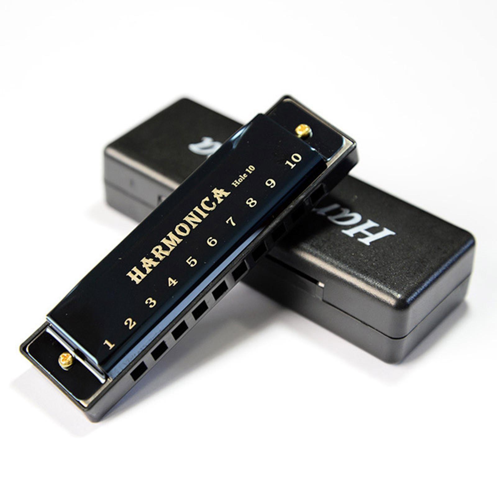 Blues Harmonica Diatonic Harp Mouth Organ 10 Hole Musical Instrument