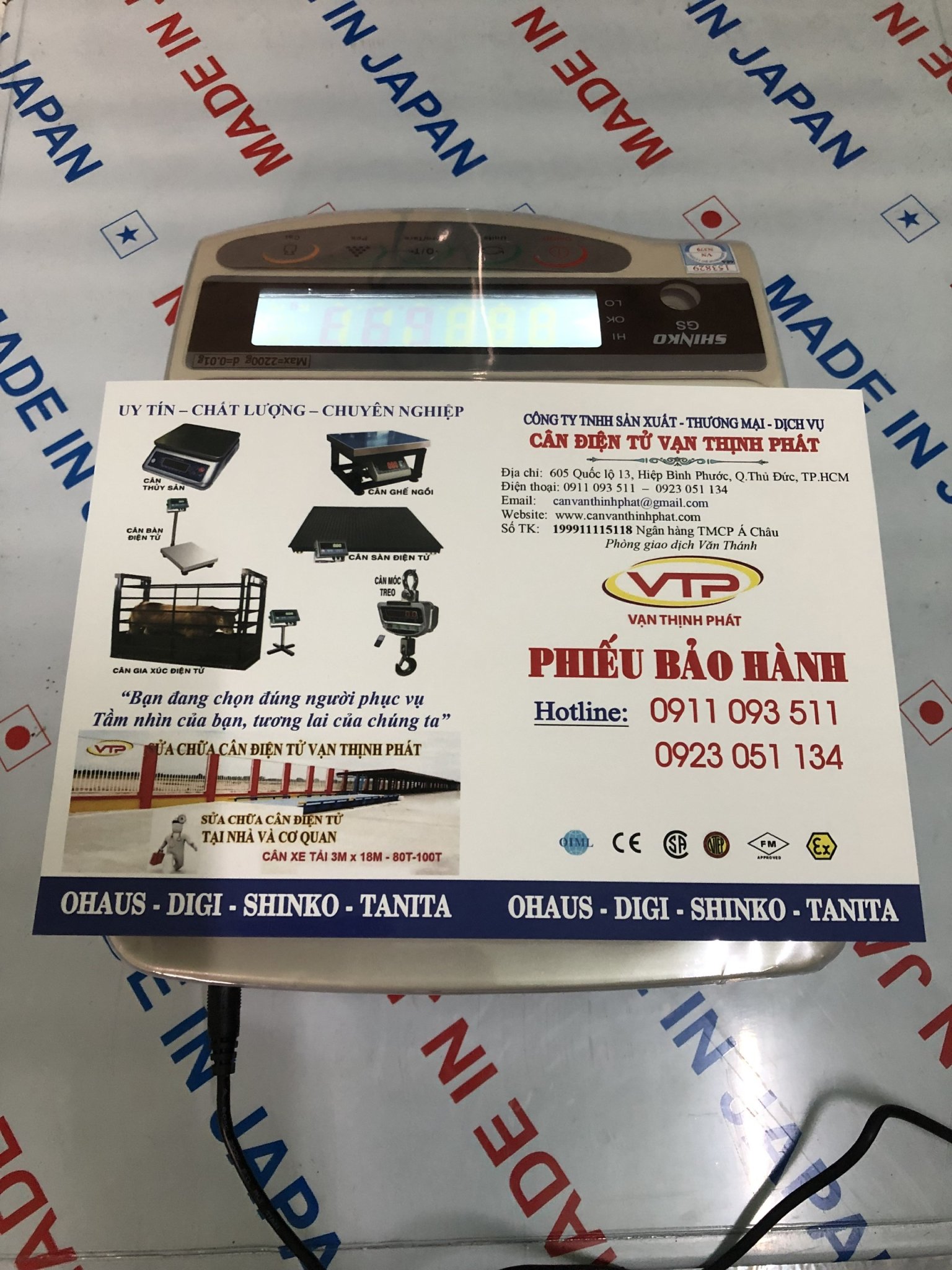 Cân Điện Tử GS SHIKO 2200 g 0.01 g