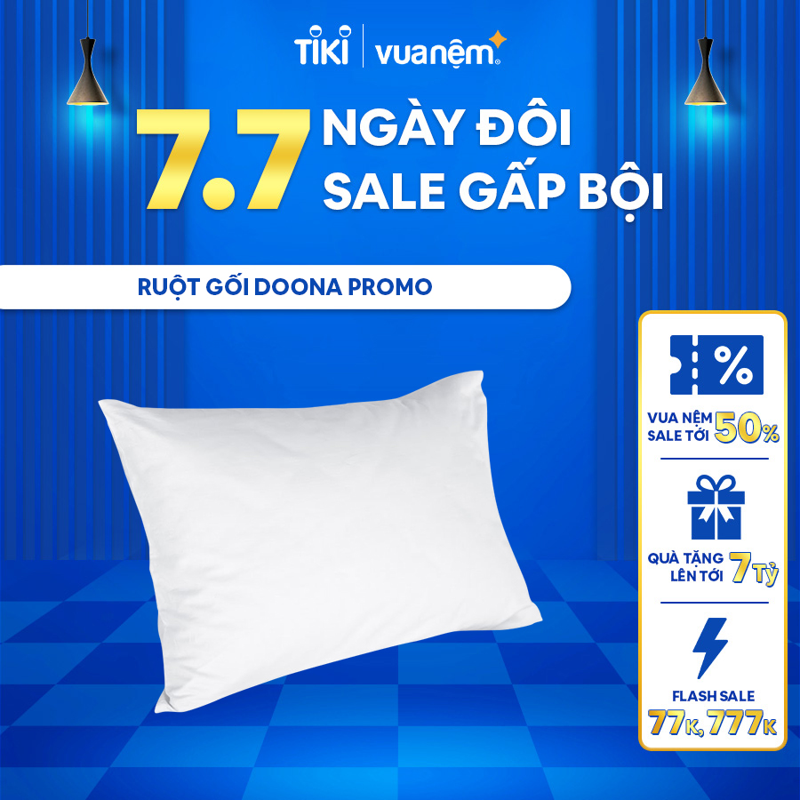 Gối bông Doona Basic Promo cao cấp đàn hồi cao nhẹ nhàng êm ái thoáng hàng chính hãng