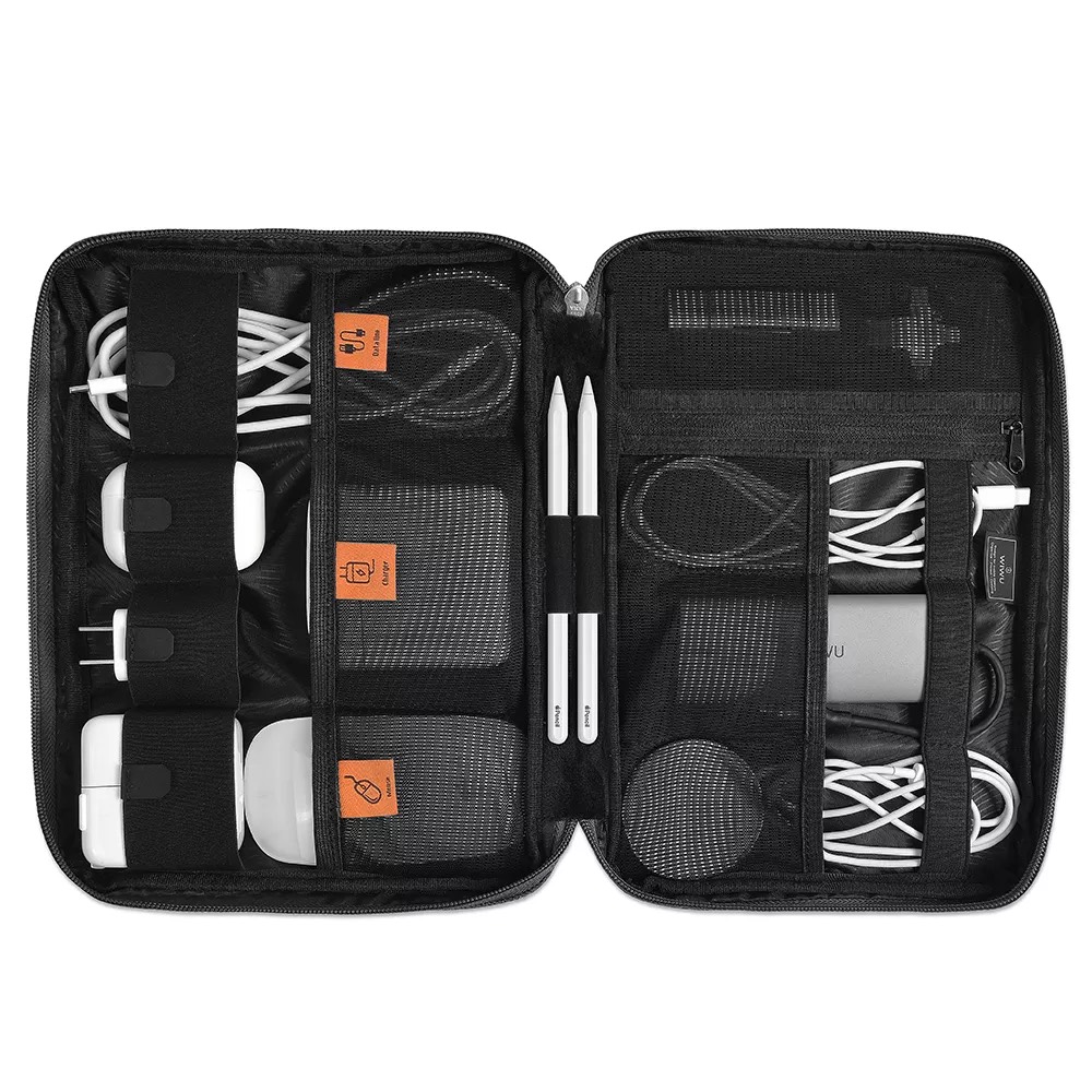 Túi Wiwu Pilot Travel Pouch đựng phụ kiện nhẹ chống nước, có thể gấp lại làm bằng chất liệu Nylon chống nước - Hàng chính hãng