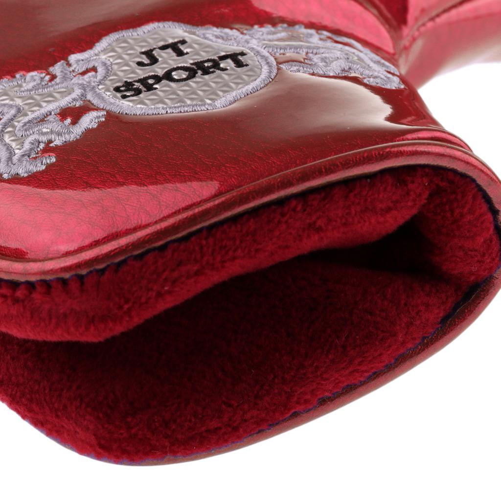 PU Universal golf Cover Mallet Putter Headcover  Red