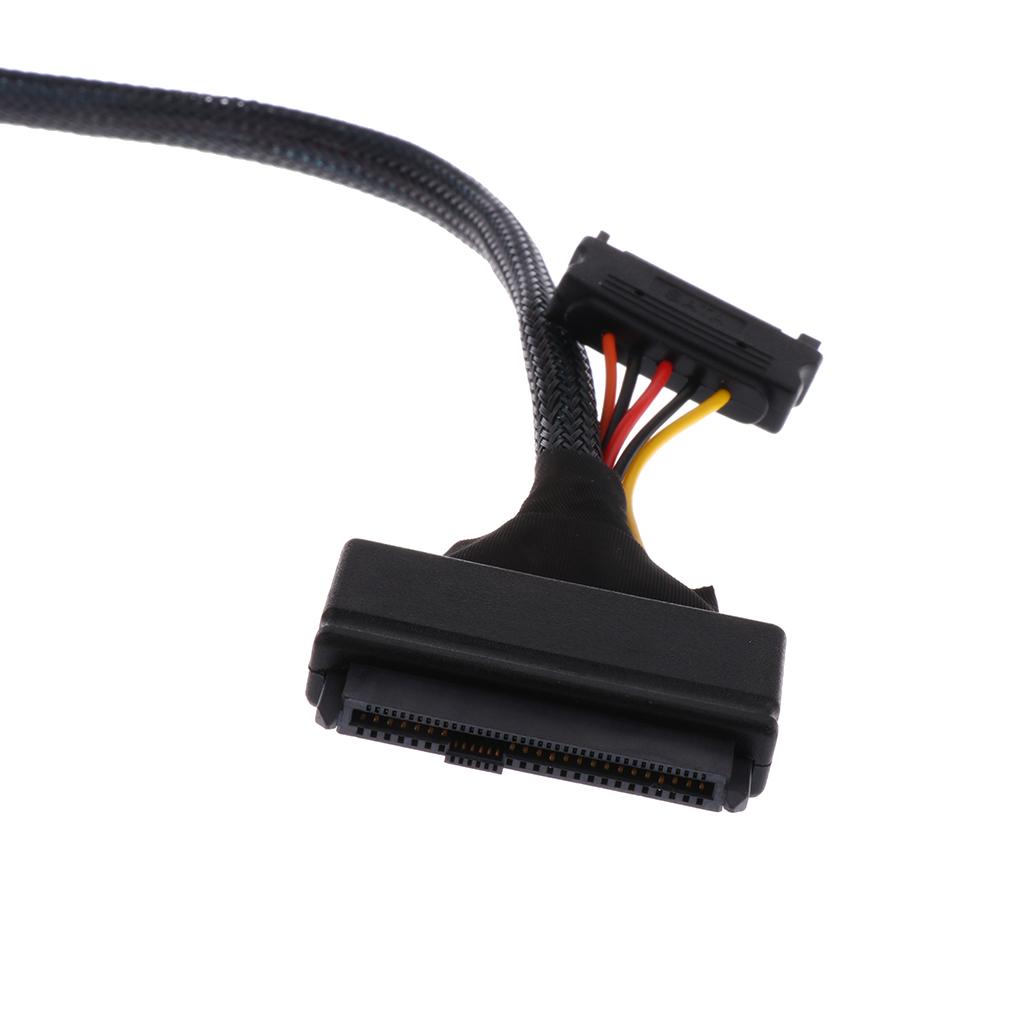 3ft Durable Mini SAS HD SFF-8643 to U.2 SFF-8639 NVMe Cable SSD Line