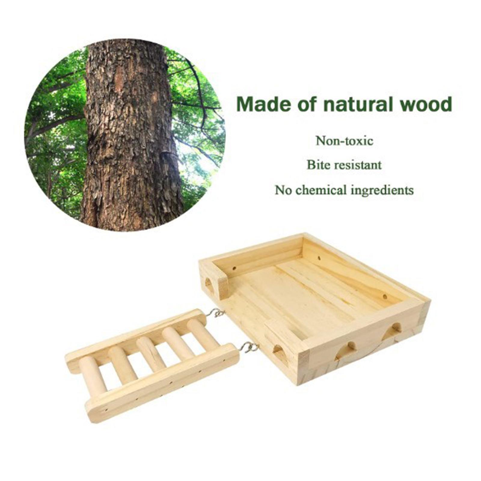 Hamster Wooden Ladder Toy Simple Installation Hamster Toys Wooden Ladder Toy