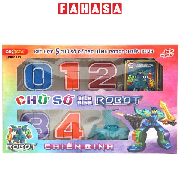 Đồ Chơi Lắp Ráp Biến Hình Robot Chiến Binh Kết Hợp 5 Chữ Số - Cresta DK81223