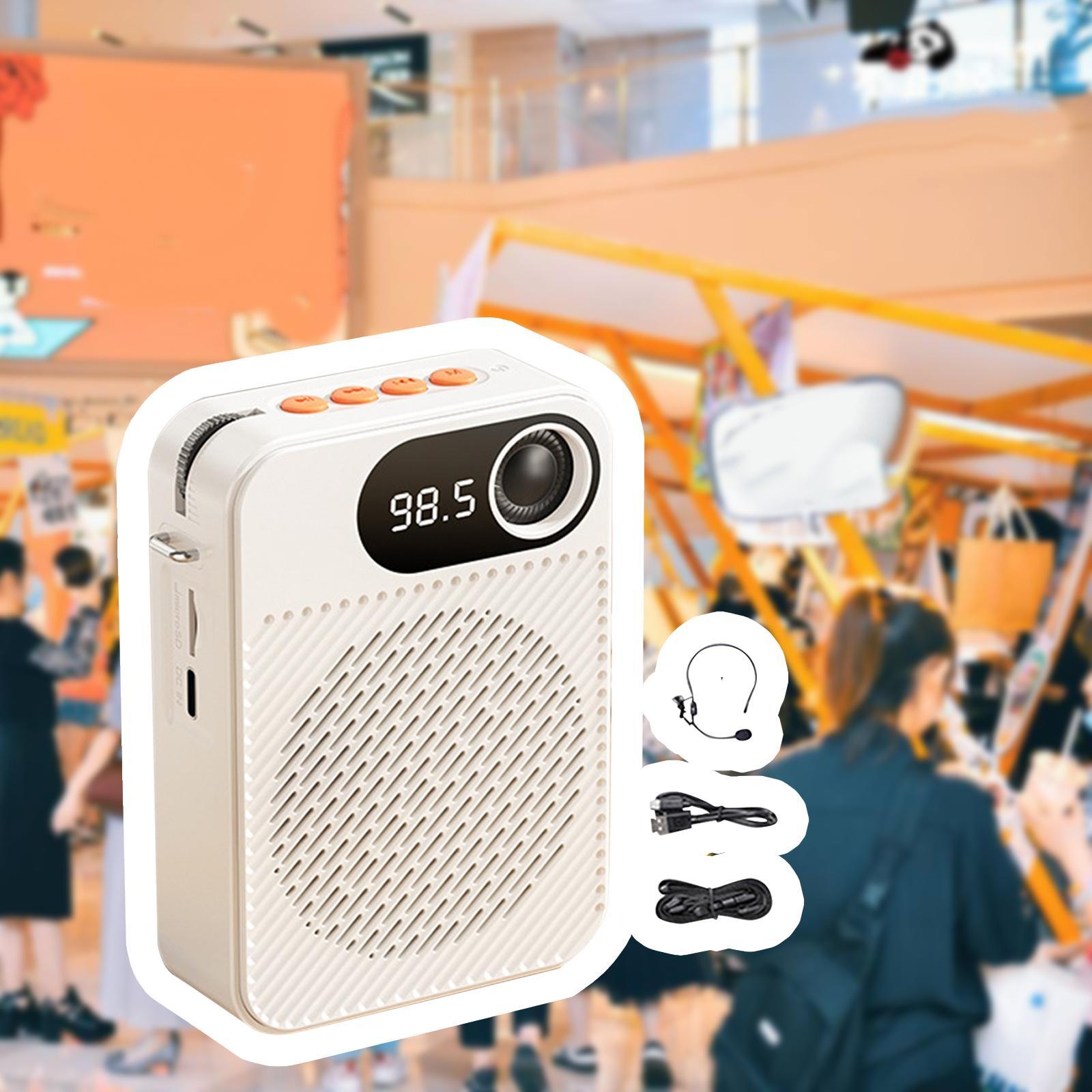 Voice Amplifier Personal Voice Amplifier Portable Speaker Mic Portable Voice Amplifier for Teachers Training Presentation Tour Guide