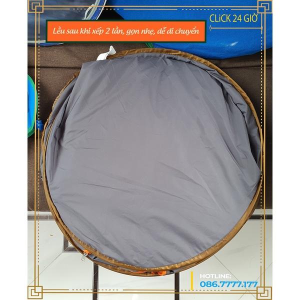 Lều Xông Hơi Khung Cacbon BH 1 năm - Chống Thấm Nước - Vải Dầy Ngoài Nhìn Vô Không Thấy Bóng - Chui Đầu