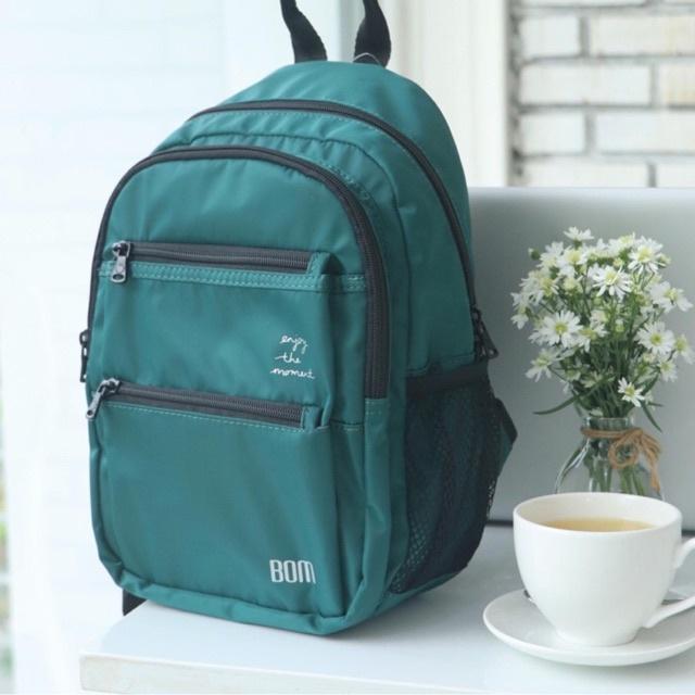 Balo học sinh, sinh viên thời trang unisex với chất dù cao cấp nhẹ bền - BOM