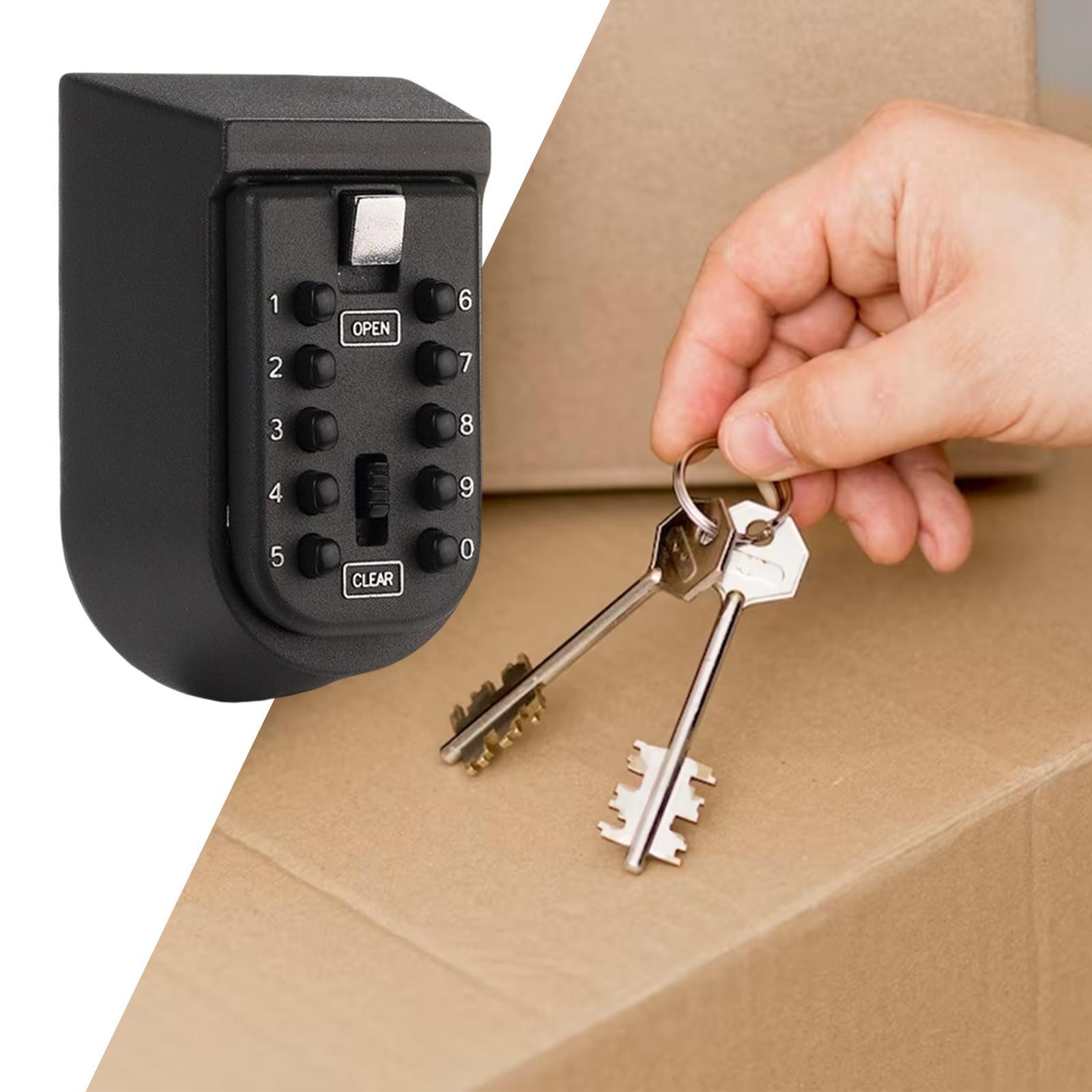 Portable Key Storage Lock Box Accs Holder Durable for Store Home