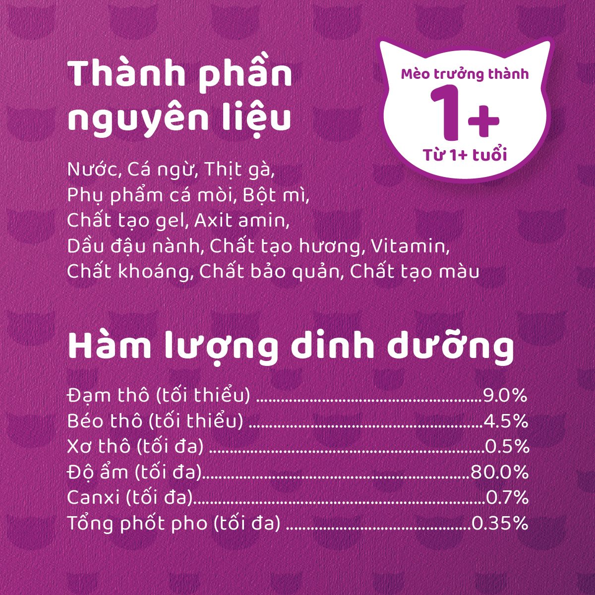 Thức ăn mèo Whiskas vị cá biển lon 400g