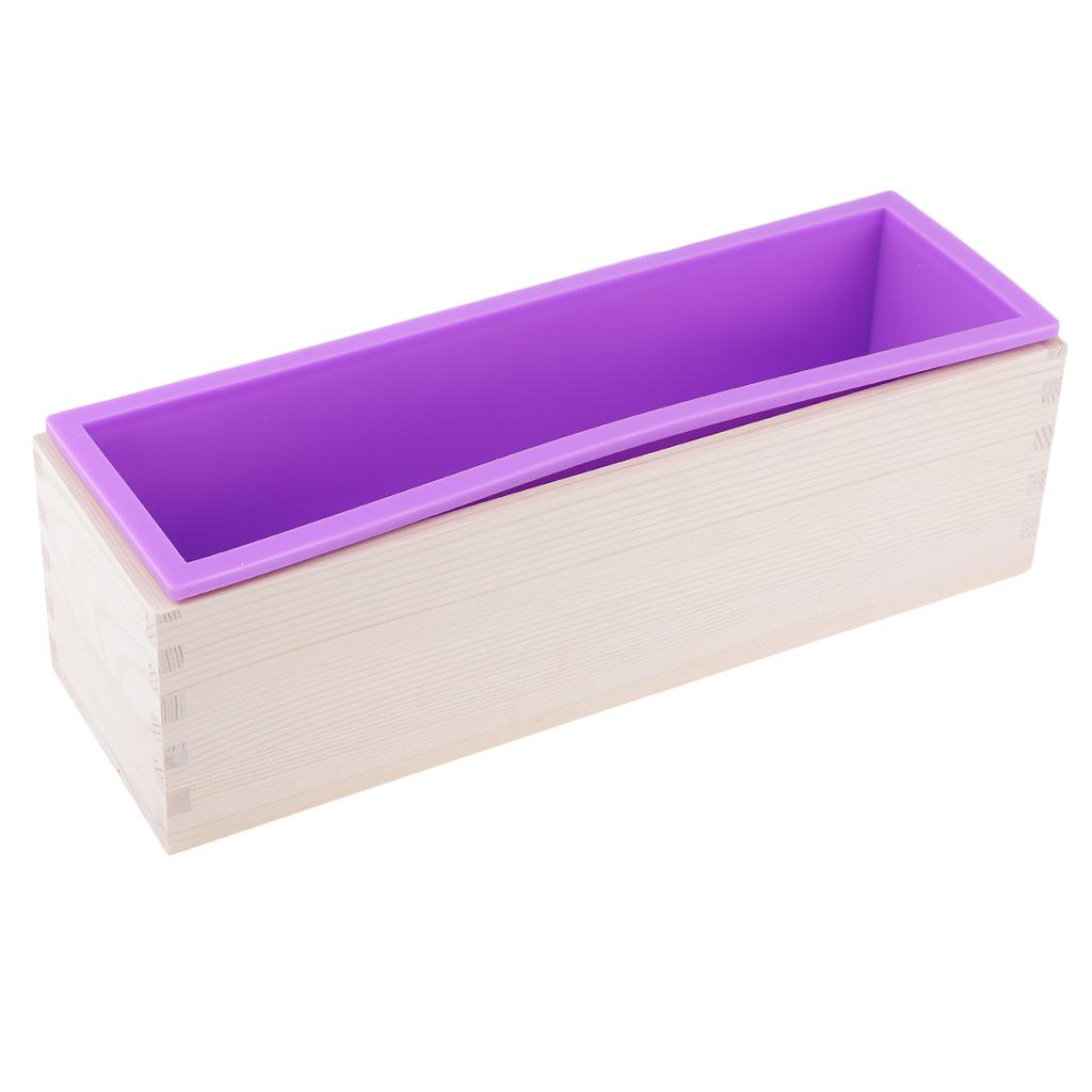 Rectangle Loaf Silicone Soap Making Mold with 2pcs Soap Cutter Slicer Tool