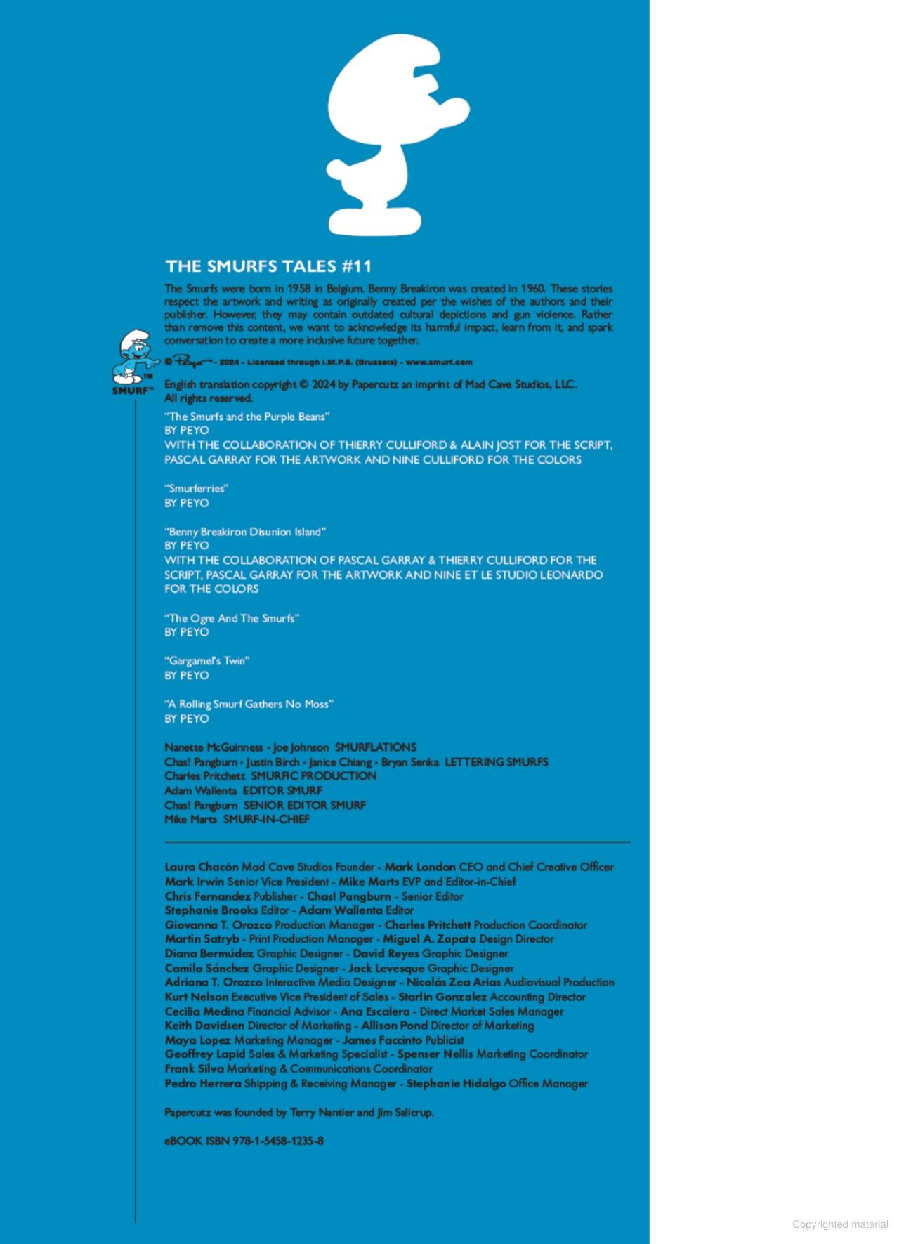 Sách ngoại văn: The Smurfs Tales Vol. 11 - The Smurfs And The Purple Beans And Other Stories