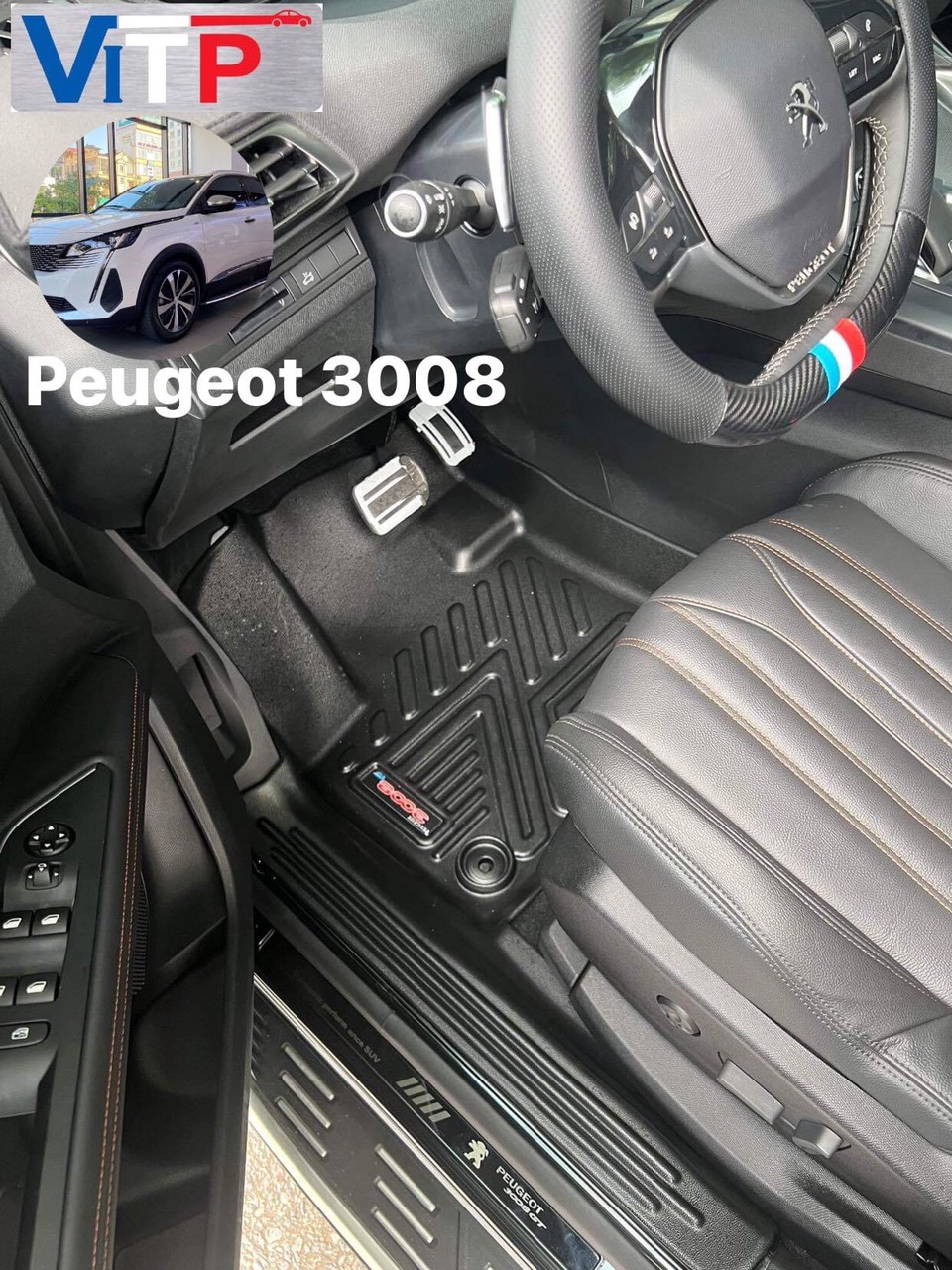 Thảm sàn nhựa đúc khuôn ViTP Peugeot 3008