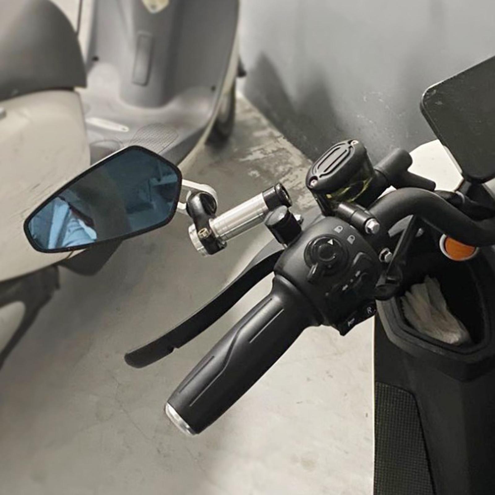 2Pcs Motorcycle Rearview Side Mirrors Rear View Mirrors Fits for Most Motorbikes Scooters