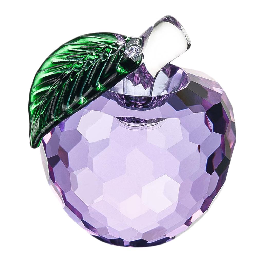 4x5.5cm Colorful Crystal Apple Handcraft Christmas Eve Souvenir