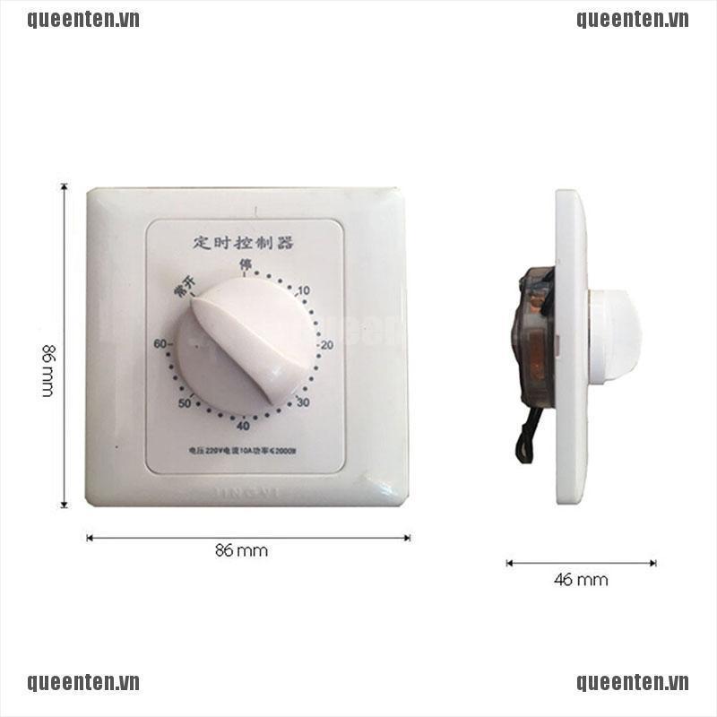 1pc 220V 30/60/120Min Time Countdown Intelligent Timer Switch Control Socket QUVN