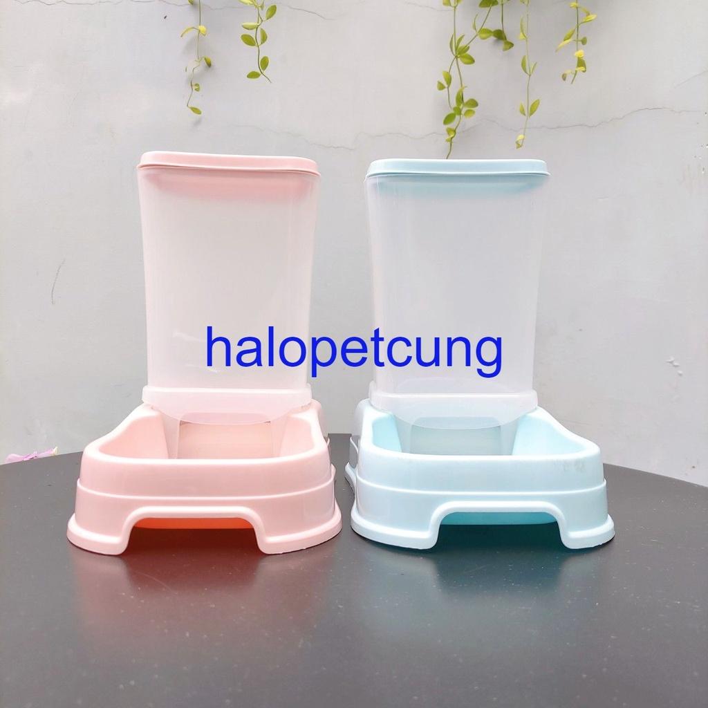 Bát Ăn Tự Động Cho Chó Mèo Kèm Bình Đựng Hạt