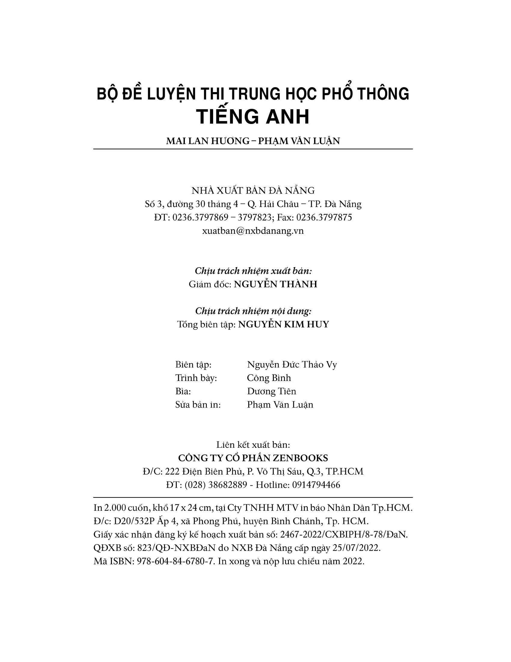 Bộ Đề Luyện Thi THPT Môn Tiếng Anh (2022)