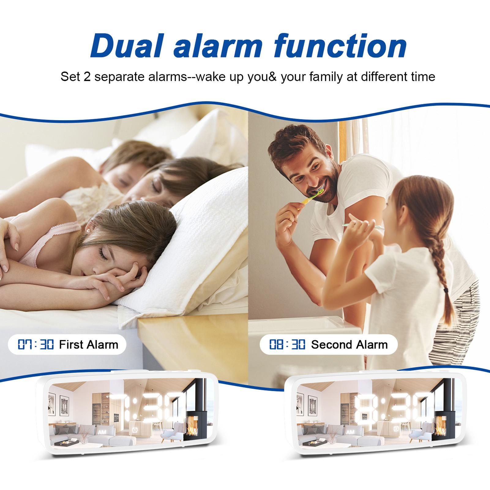 Đồng hồ báo thức điện 2 trong 1