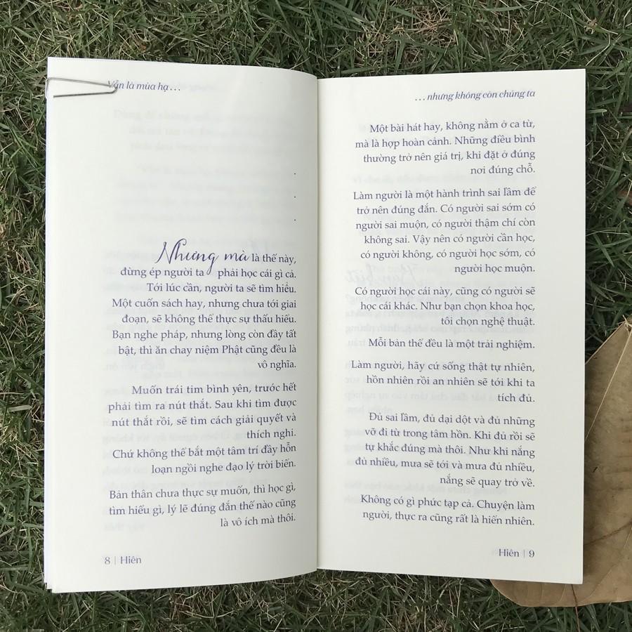 Sách - Vẫn Là Mùa Hạ Nhưng Không Còn Chúng Ta