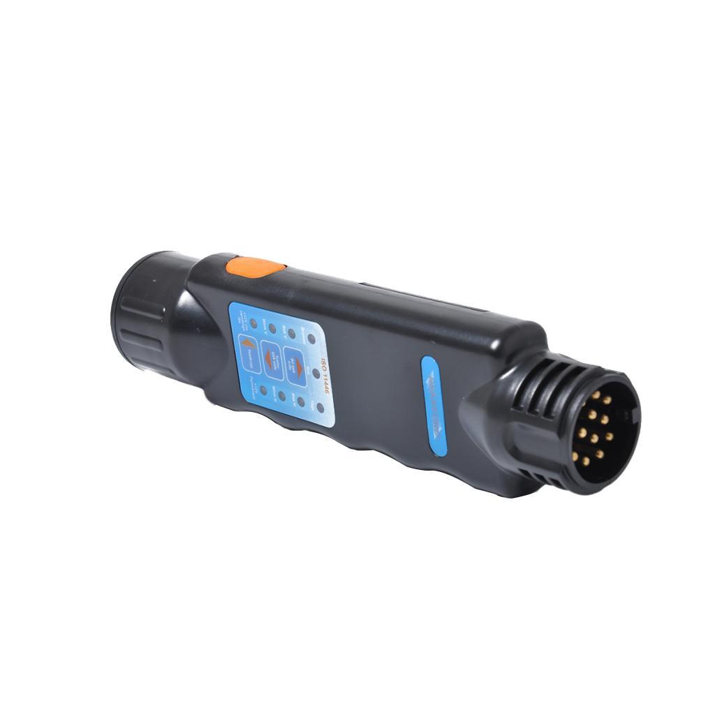 13 Pin Trailer Towing Tester LED Lights Wiring Circuit Plug & Socket 12V