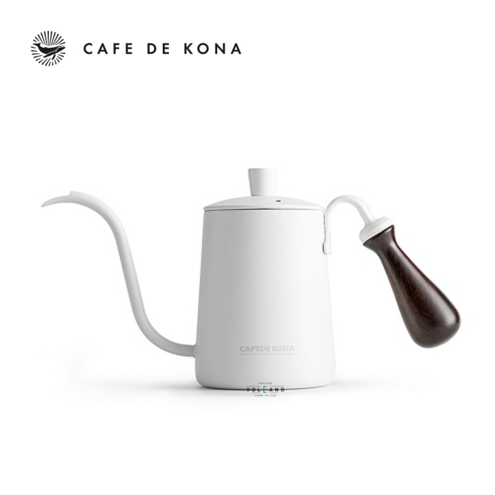 Ấm bình rót nước nóng pha cà phê bằng inox, cán gỗ CAFE DE KONA