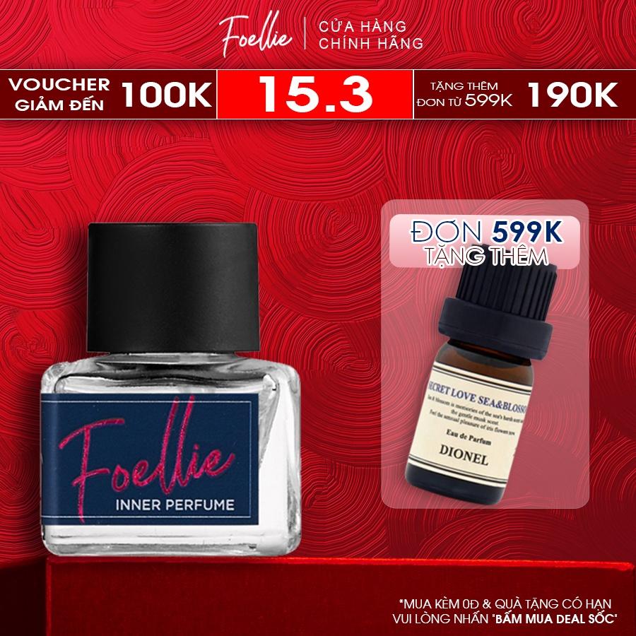 Nước Hoa Vùng Kín Foellie Eau De Vogue Inner Perfume 5ml Hương Biển Xanh