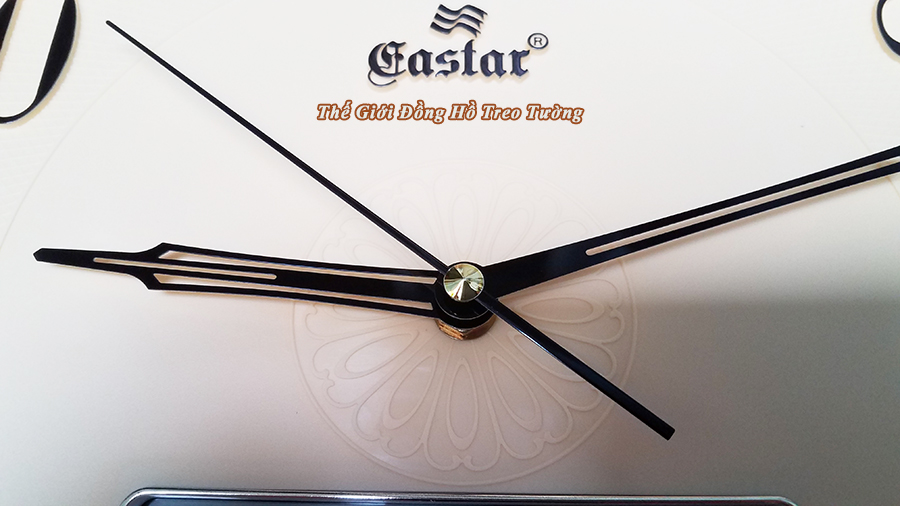 Đồng hồ NHẠC CHUÔNG Báo Giờ EASTAR Kim Trôi có 16 ĐIỆU NHẠC GÕ, Lịch Vạn Niên và Nhiệt Kế Điện tử - Tặng 4 Pin Maxell