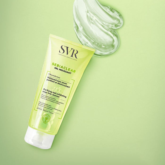 Sữa Rửa Mặt SVR Sebiaclear Gel Moussant 55ml-200ml-400ml Dành Cho Da Dầu Mụn, Làm Sạch Da, Se Khít Lỗ Chân Lông