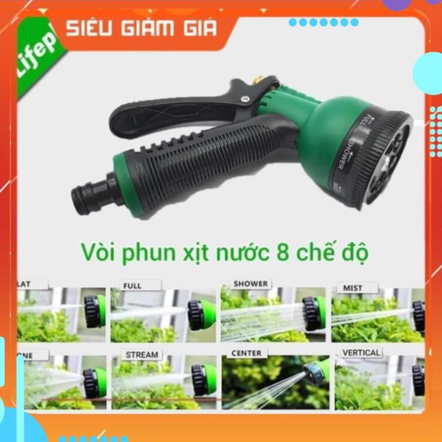 Vòi xịt nước tưới cây rửa xe 8 chế độ 206815