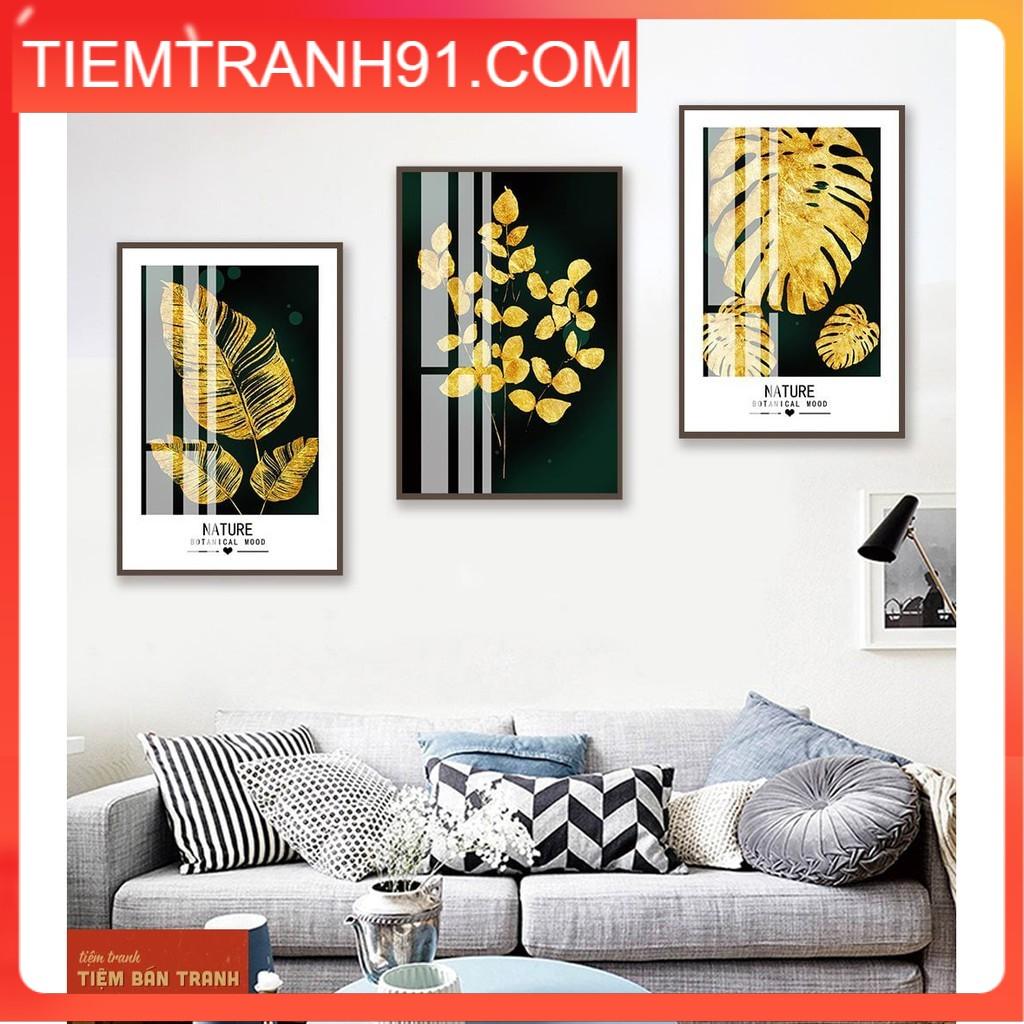 Tranh treo tường - Bộ 3 bức canvas tổng hợp 119 , tranh canvas giá rẻ