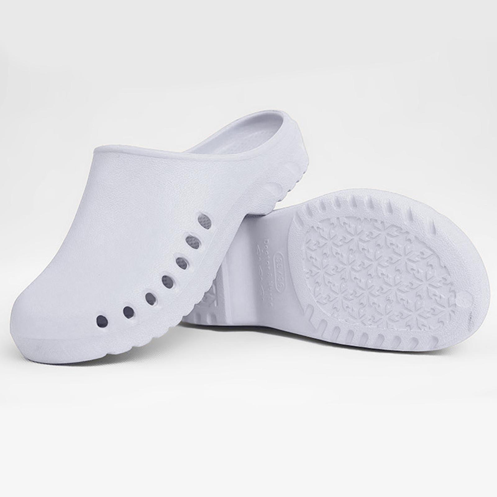 1 Pair Women's Work Clog Men Work Shoes, Nurse Shoes, Chef Shoes Slip Resistant Lightweight Doctor Slipers Summer Beach Sandals Footwear